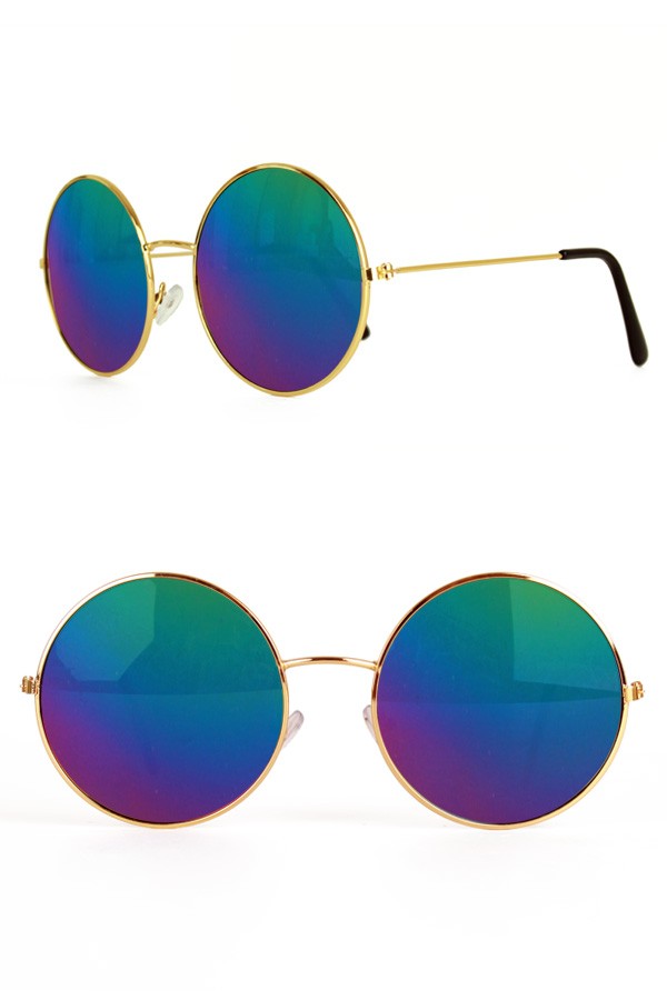 verkoop - attributen - Brillen - Hippie bril olieglas blauw